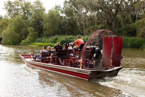 AIRBOAT LEAVING TO GO ON TOUR
