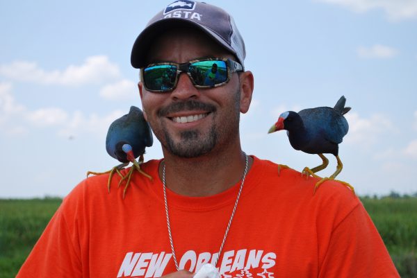 Capt'n Derek with Purple Gallinules